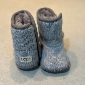 UGG Gray Knit Kids Boots